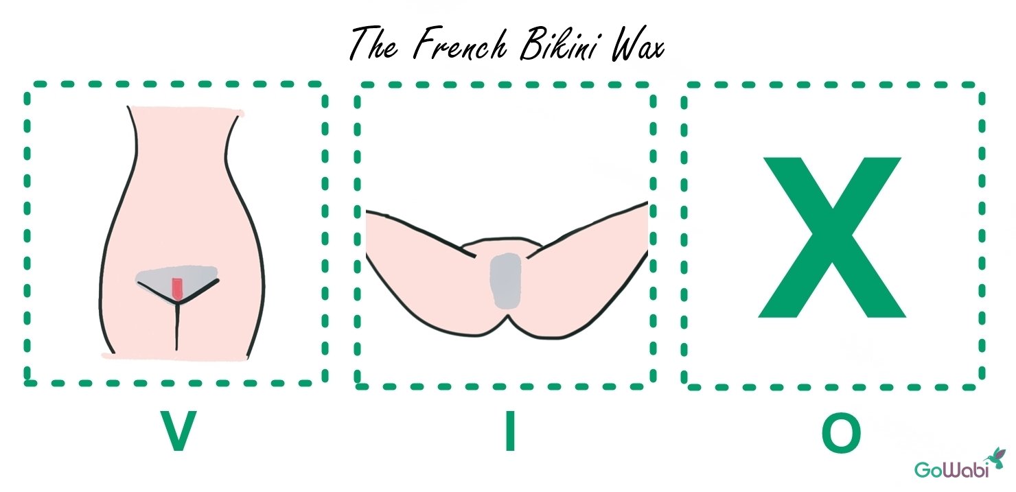 Deep french bikini wax